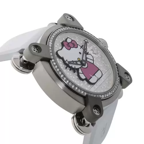 $6,385 Romain Jerome Hello Kitty Stainless Steel Diamond  Automatic Women