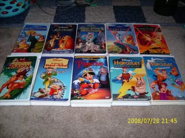 $1 Variety of walt disney vhs tapes - collectibles for sale in fishers, indiana