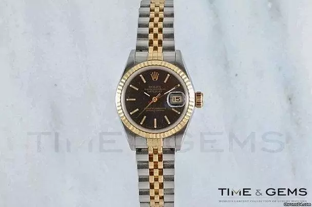 $5,644 Rolex two-tone blue stick dial fluted bezel datejust for sale in los angeles, california