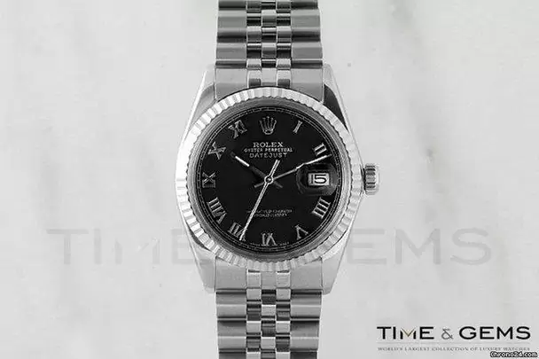 $3,045 Rolex stainless steel black roman dial fluted bezel datejust for sale in los angeles, california