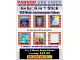 $24.99 6 music great videos on 1 usb stick