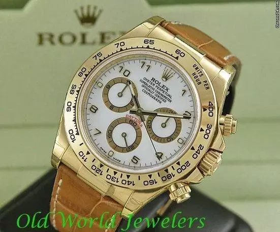Rolex 18k yellow gold rolex daytona ref 116518 for sale in wheaton, illinois