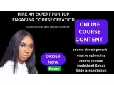 $10 I will create online course creator, course website, course development, worksheet