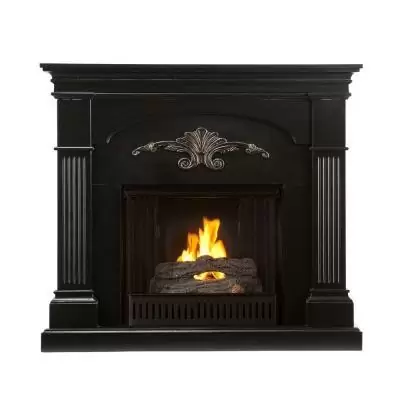 $449 Southern enterprises sicilian harvest 45 in. gel fuel fireplace in black with gold tipping for sale in apopka, florida