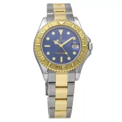 $10,800 Rolex Yacht-Master Blue Dial Midsize Two-Tone Watch Steel 18k Gold  168623
                                                in
                                Fort Lauderdale,
                                Florida
